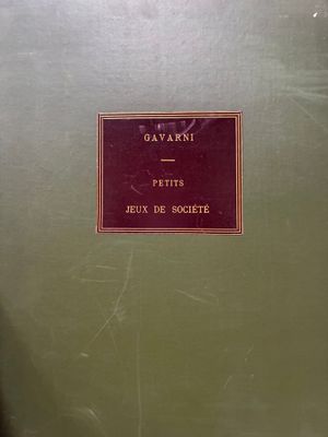 GAVARNI Petits jeux de société