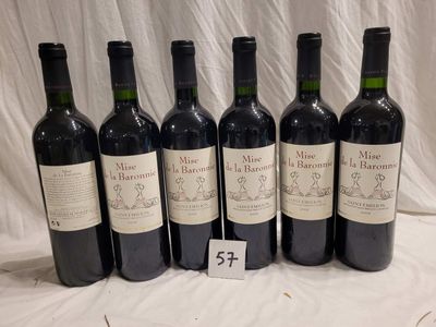 6 bouteilles MISE DE LA BARONNIE 2009 SAINT-EMILION.