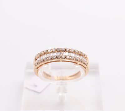 14k rose gold diamond ring