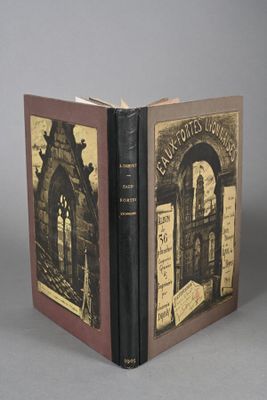 two books sitting on top of each other in front of a gray background