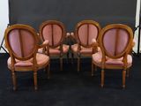 four chairs with pink upholstered upholstered upholstered upholstered upholstered upholstered upholstered upholstered