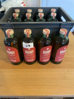 12 bouteilles de Brandy Spiritueux cuvée eau de vie de vin 4… - Photo 1