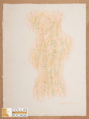 Serge CHARCHOUNE (1888-1975) Composition en orange et vert, …