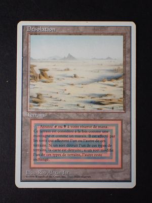 une photo d'une carte illustrée d'un paysage désertique
