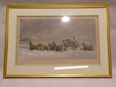 "D'après C.C.HENDERSON ""Stuck Fast"", gravure réhaussée de …