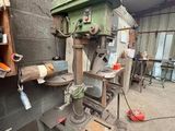 a machine that is sitting inside of a building