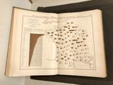 an open book with a map of the united states on it