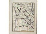une ancienne carte de l'île de Guernesey datant du milieu du XVIIe siècle