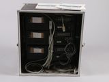 a small metal box with wires and wires in it