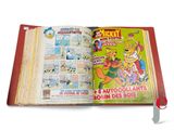 an open book with a picture of mickey mouse and other cartoon characters