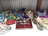 a table with a lot of different items on it
