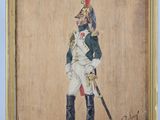 an image of a painting of a man in uniform with a sword