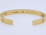 cartier 18k yellow gold open cuff bracelet