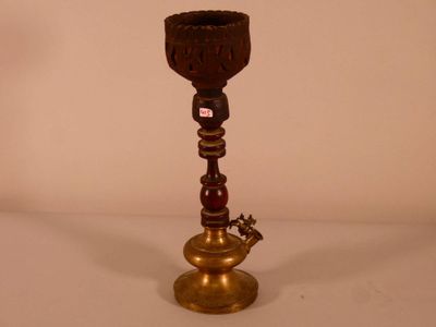 a candle that is sitting on a table