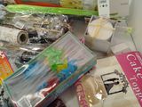 a box full of items that are sitting on a table