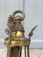 LUSTRE CAGE à six bras de lumière en bronze à motif de cols … (photo 4)