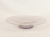purple glass bowl on a white background with a white background