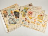 quatre couvertures de livres pour enfants d'époque, de styles et de couleurs variés