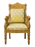 Henry Thomas Peters (attribué à) Imposante paire de fauteuil… (photo 5)