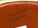 a close up of a plate of food with a label on it