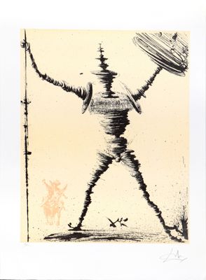 une image représentant un dessin d'un homme tenant un frisbee dans ses mains