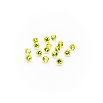 a group of yellow sapphires on a white background