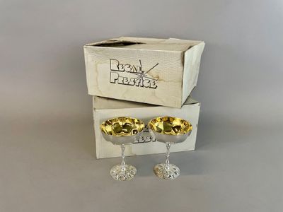 REGAL PRESTIGE Amusante suite de 12 coupes à fruit en métal …