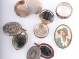 a lot of silver items that are on the table