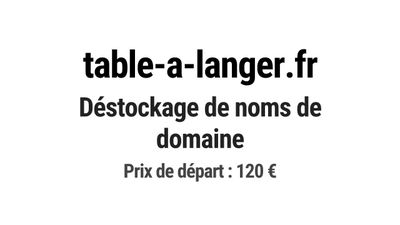 Nom de domaine table-a-langer.fr.