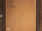 an image of a painting of a brown frame with a brown background