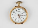 une image d'une montre à gousset en or sur fond blanc