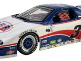 a picture of a model of a race car on a white background