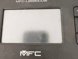 a close up of a black and white photo of a computer