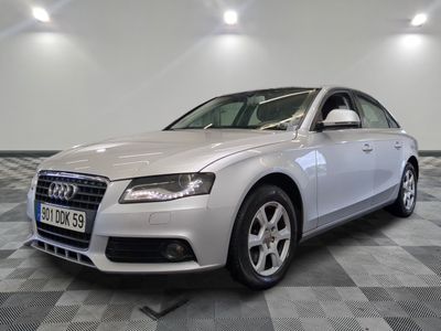 an image of a white audi car in a showroom