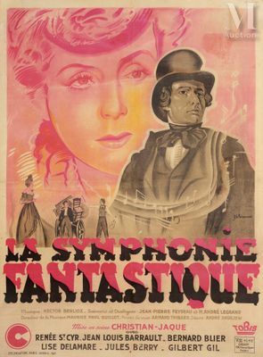 a poster for a film starring a woman in a top hat and a man in a top hat