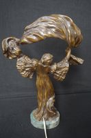 belle lampe sculptée en bronze de style Art nouveau - d'aprè… (photo 4)