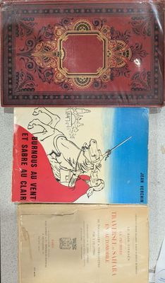 Lot de trois ouvrages : VERCHIN Jean, Burnous au vent et sab…