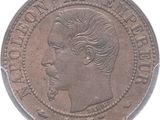 an old coin with a man ' s face on it