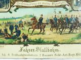 a picture of a painting of a military scene