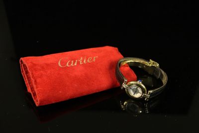 CARTIER. Modèle Must Colisée Lady. Montre bracelet de dame à…