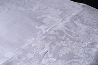 Nappe damassée aux cavaliers et meutes de chiens, 1ère moiti…