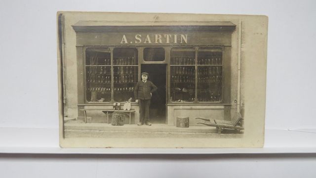 Châtelus-Malvaleix : Maison SARTIN, Sabotier-Cordonnier. Carte-ph...