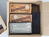 three boxes of different types of items in a box