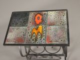 an image of a table with a horse on top of it