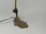 a lamp that is sitting on a white table