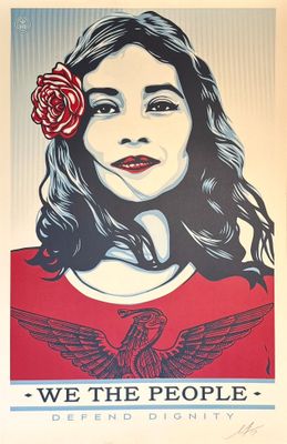 an image of a poster of a woman with a flower in her hair