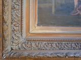 a picture of a painting on the wall of a room