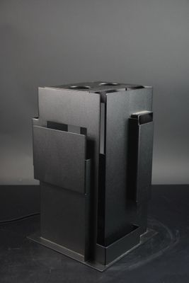 NICOLOFF (né en 1969). Lampe "Neosa" en acier laqué noir.