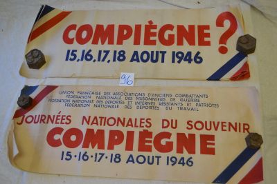 pair of vintage french airline tickets from the early 20th century
