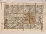 an old map of the united states is shown on a piece of paper